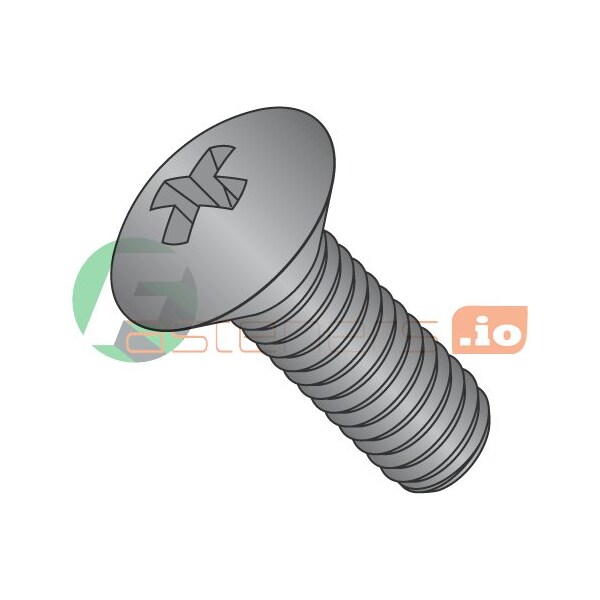 Newport Fasteners #10-32 x 1 in Phillips Oval Machine Screw, Black Oxide Steel, 5000 PK 459807 - main